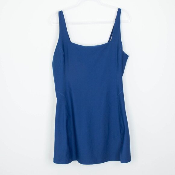 Abercrombie YPB Womens Sculptlux Mini Dress Size XXL Blue Athleisure Tennis Gym - Picture 1 of 10